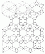 Construction drawing out of "Geometric Concepts in Islamic Art" by Issam El-Said and Ayse Parman, 1976